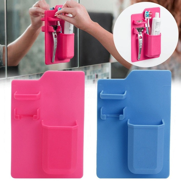 Αυτοκόλλητη σιλικόνη για προϊόντα περιποίησης σε ροζ και μπλε χρώμα