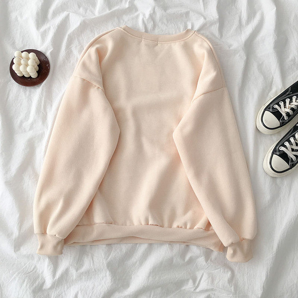 Bluză casual de damă cu aplicație și mâneci lungi în patru culori