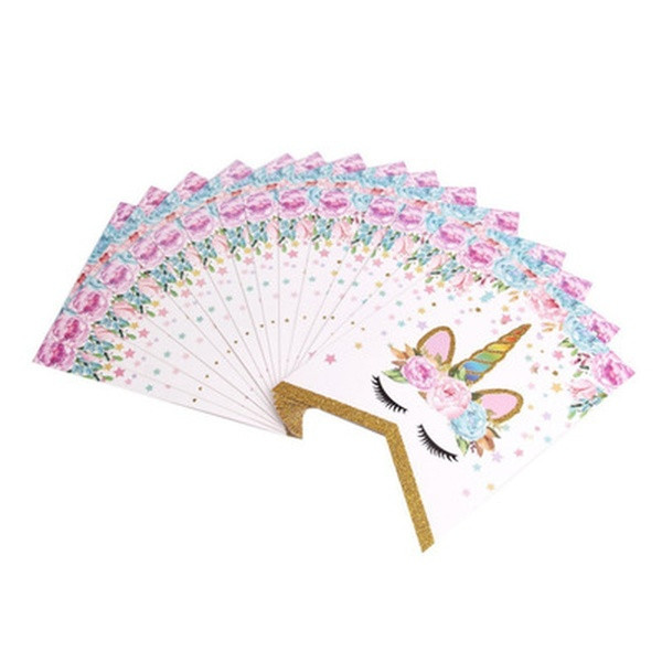 Διακόσμηση για πάρτι, banner με «Happy Birthday» και μονόκερα