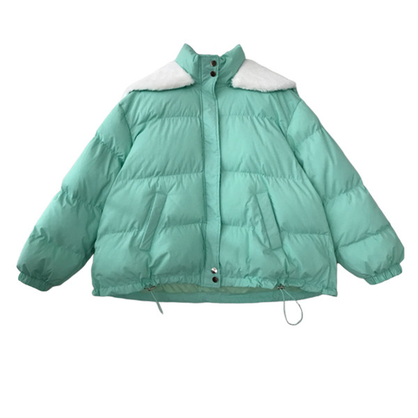 Geaca de iarna de dama model nou cu gluga si guler inalt in mai multe culori