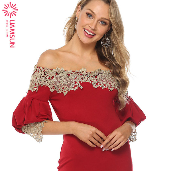 Rochie eleganta de dama cu dantela si crapatura in negru