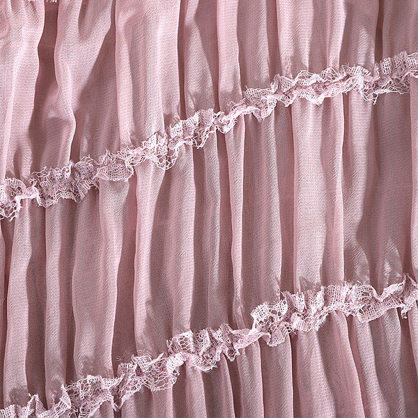 Rochie de damă plisată cu decolteu în V și până la genunchi