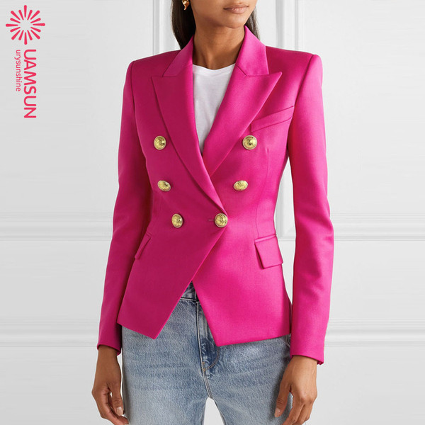 Geaca de dama moderna cu nasturi si maneci lungi in sase culori