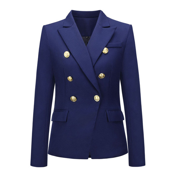 Geaca de dama moderna cu nasturi si maneci lungi in sase culori