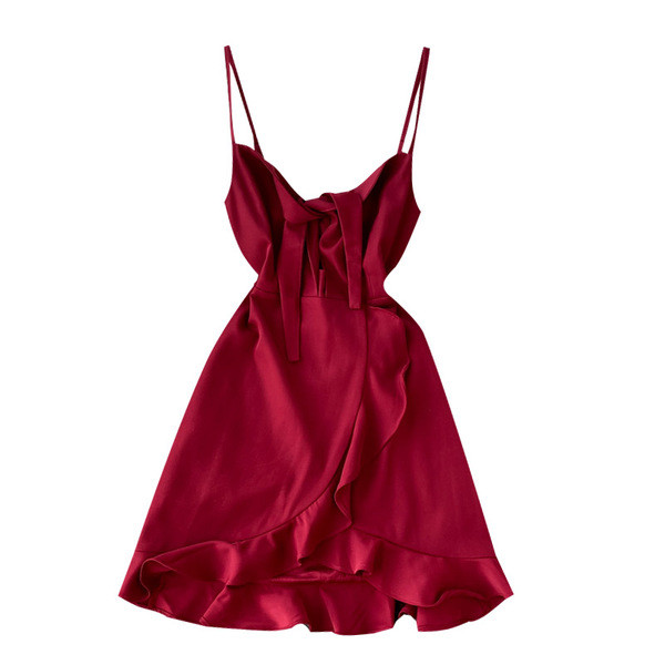 Rochie moderna de dama cu bretele subtiri model croiat in mai multe culori