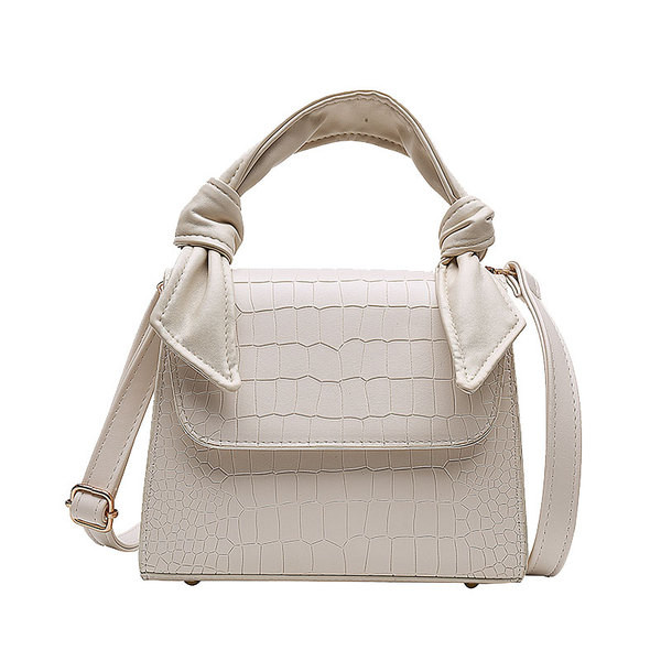 Öko bőrből készült női kistáska fehér, sárga, kék és fekete színekben