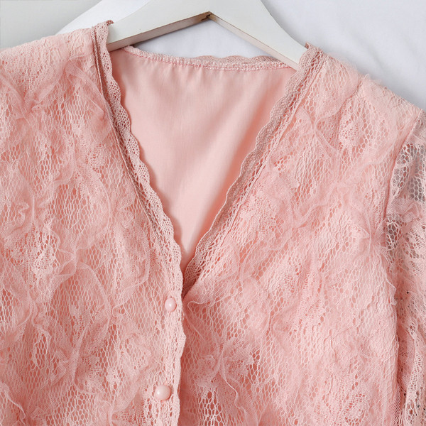 Cămașă modernă de damă cu nasturi și mâneci lungi în patru culori