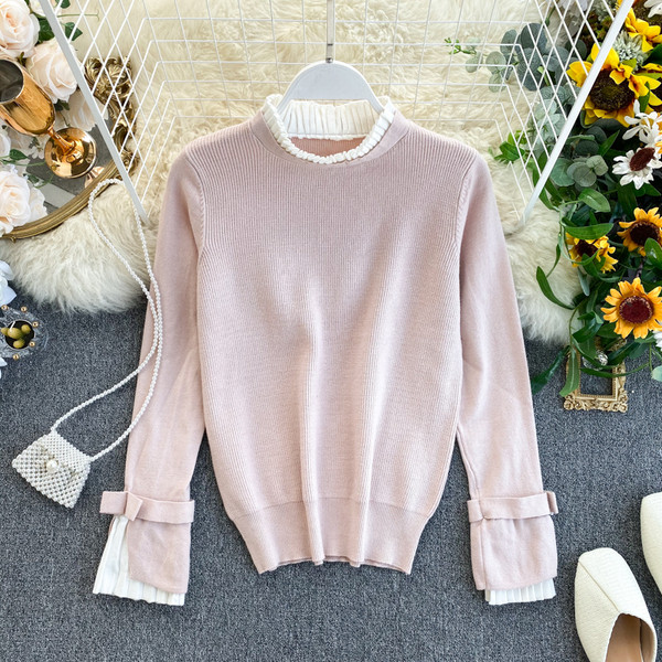 Divatos női pulóver vékony kötésből, négy színben