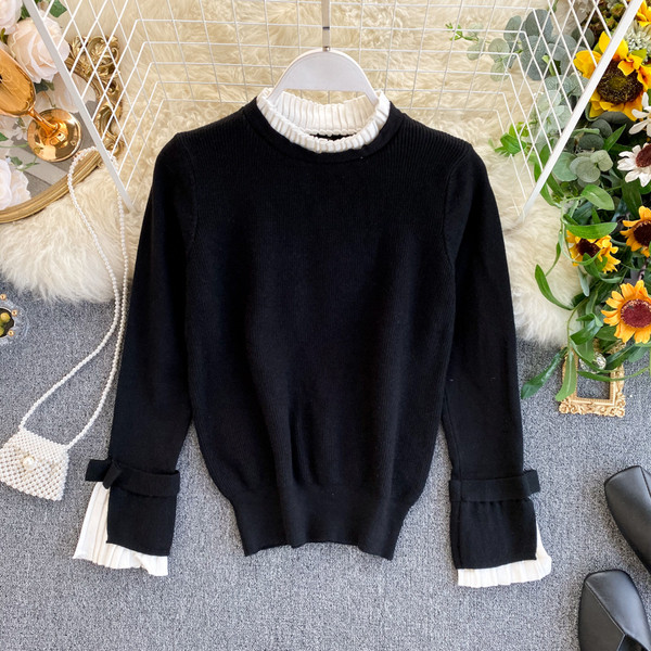 Divatos női pulóver vékony kötésből, négy színben