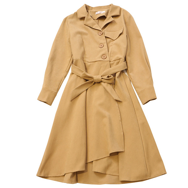 Rochie lunga de dama stil retro in cinci culori cu nasturi si guler clasic