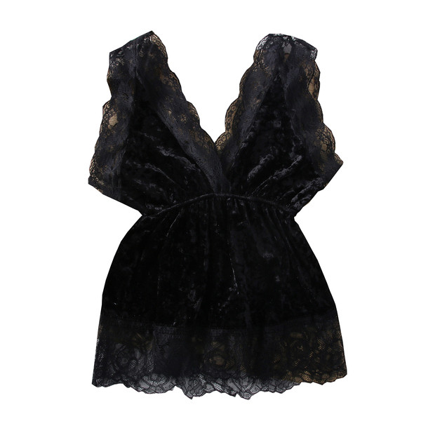 Női csipke felső spitz nyakkivágással és széles pántokkal, fehér és fekete színben