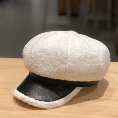 Női téli sapka sapka típusa sárga, fekete, fehér, szürke és bézs színben