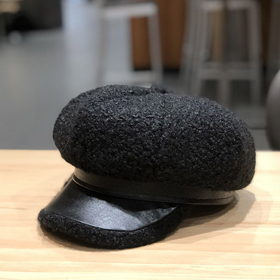 Női téli sapka sapka típusa sárga, fekete, fehér, szürke és bézs színben