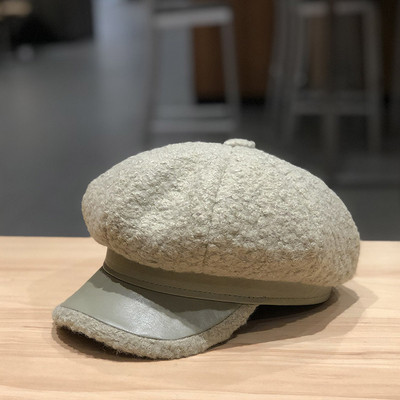 Női téli sapka sapka típusa sárga, fekete, fehér, szürke és bézs színben