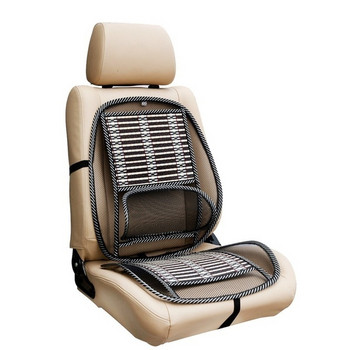 Дишаща анатомична възглавница за седалка на автомобил в черен цвят