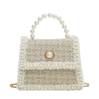 Modern női táska két füllel és gyöngyökkel több színben