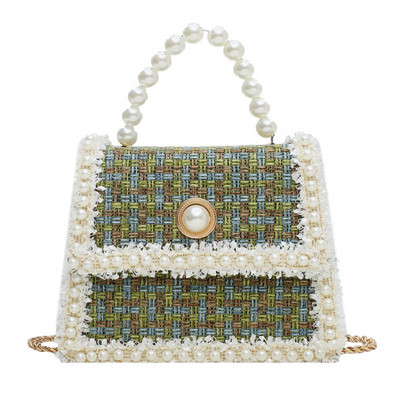 Modern női táska két füllel és gyöngyökkel több színben