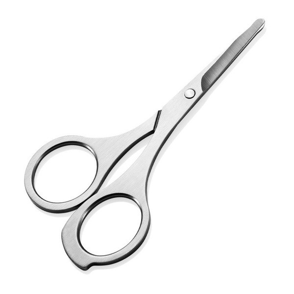 Комплект инструменти от неръждаема стомана за маникюр и педикюр + кожен калъф в бежов цвят 