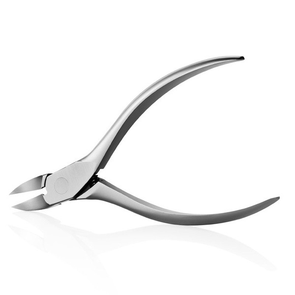 Комплект инструменти от неръждаема стомана за маникюр и педикюр + кожен калъф в бежов цвят 