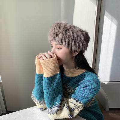 Női fejpánt fehér, fekete, zöld, barna, bézs és szürke színben