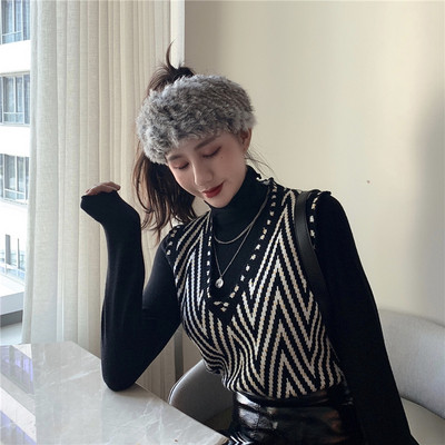 Női fejpánt fehér, fekete, zöld, barna, bézs és szürke színben