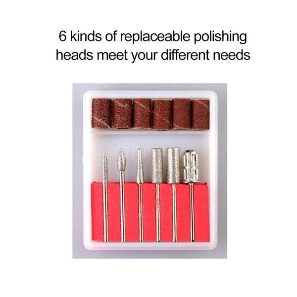 Pila electrica pentru manichiura si pedichiura cu display LCD + atasamente alb si negru