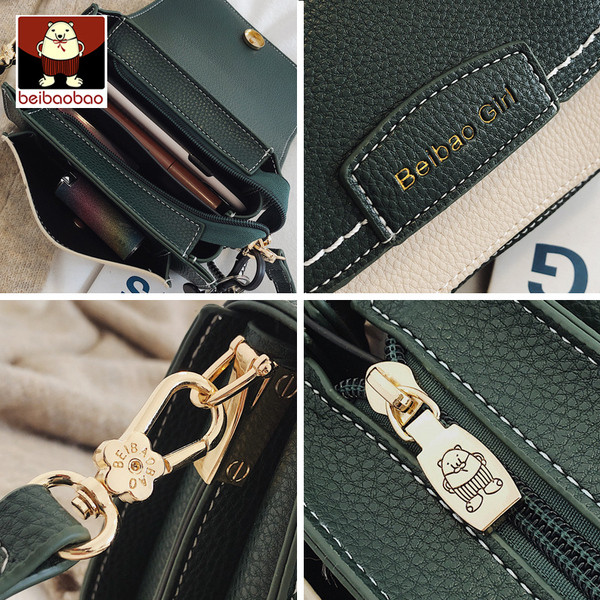 Női bőr válltáska fekete, barna, zöld, sárga és piros színben