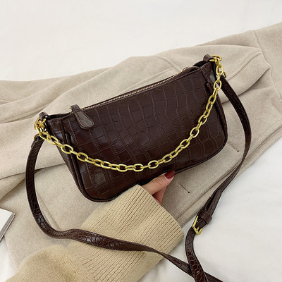 Lezser női bőrtáska két füllel, fekete, barna és bézs színben