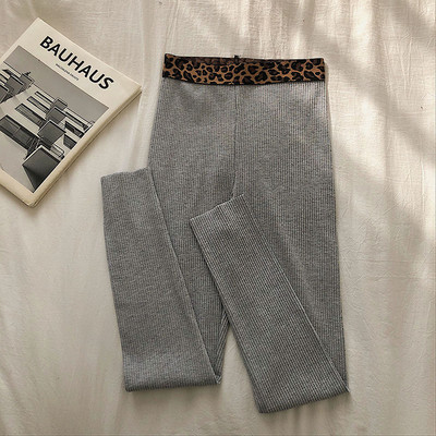 Napi női leggings magas derékkal, leopárd mintával három színben