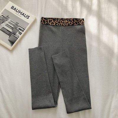 Napi női leggings magas derékkal, leopárd mintával három színben