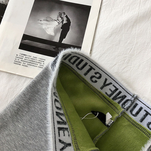 Női elasztikus leggings három színben felirattal, magas derékkal