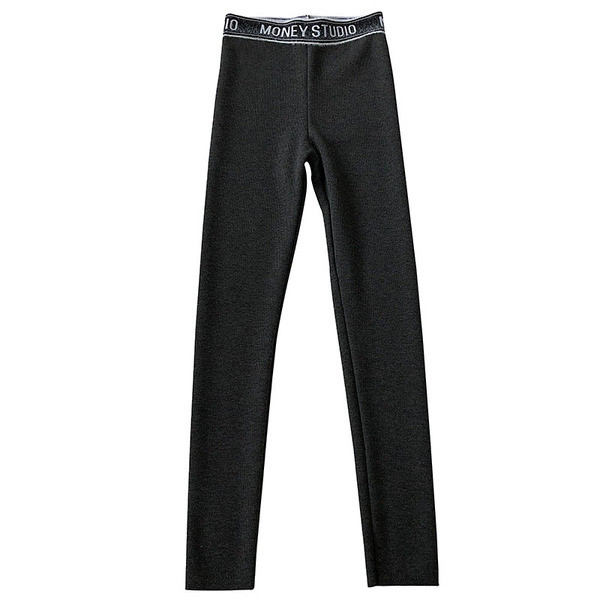 Női elasztikus leggings három színben felirattal, magas derékkal