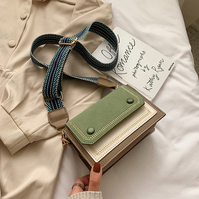 Alkalmi női válltáska fekete, zöld, kék és bézs színben