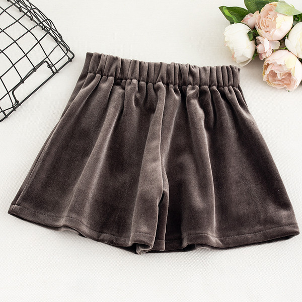 Új modell női rövidnadrág magas derékkal, bársony cipzárral fekete és szürke színben