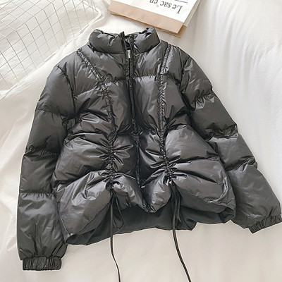 Új modell női kabát cipzárral és fűzővel, négy színben