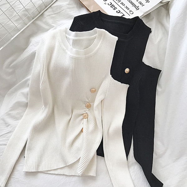 Női alkalmi blúz ovális nyakkivágással és csupasz vállszínű piros, fehér és fekete színben