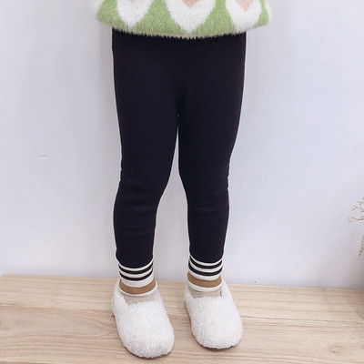 Napi gyermek leggings lányoknak fekete és szürke színben, télre alkalmas