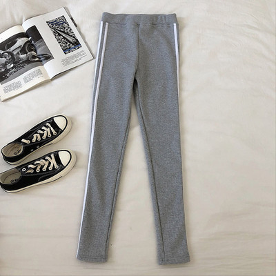 Ежедневен дамски клин в три цвята с висока талия и кант