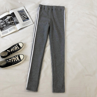 Ежедневен дамски клин в три цвята с висока талия и кант