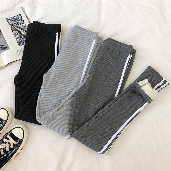 Ежедневен дамски клин в три цвята с висока талия и кант