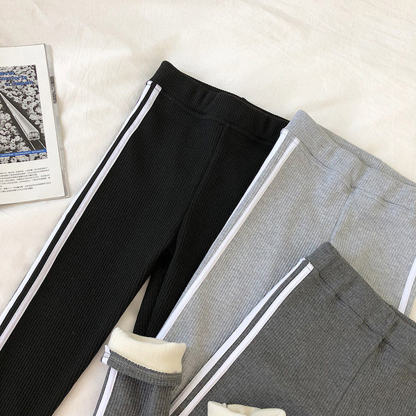 Ежедневен дамски клин в три цвята с висока талия и кант