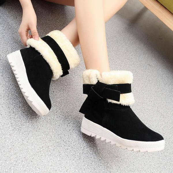 Ghete de dama moderne din piele intoarsa ecologica si captuseala moale in rosu, bej si negru