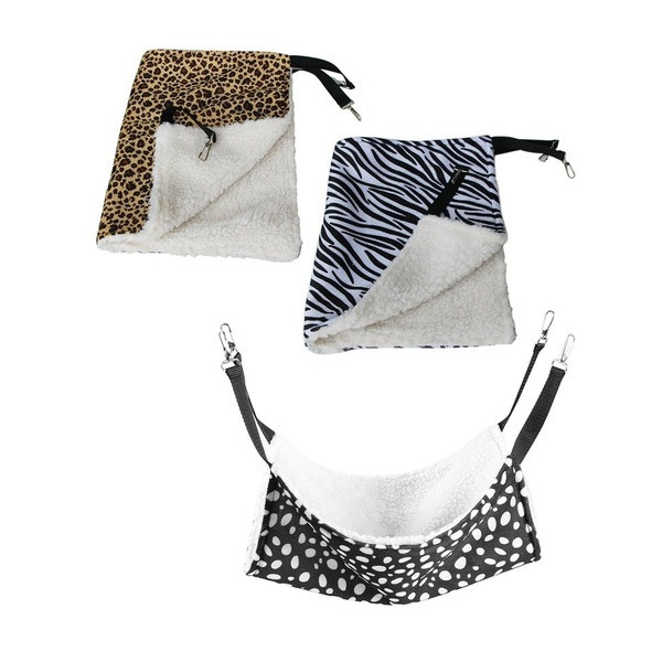 Meleg plüss függőágy ringató házi kedvenceknek három színben, állatmintával