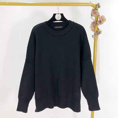 Casual Γυναικείο πουλόβερ πλεκτό σε πράσινο, μπορντό, καφέ, λευκό και μαύρο χρώμα