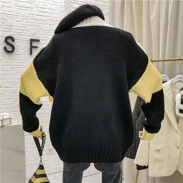 Νέο μοντέλο γυναικείο πουλόβερ με κολάρο σε τρία χρώματα