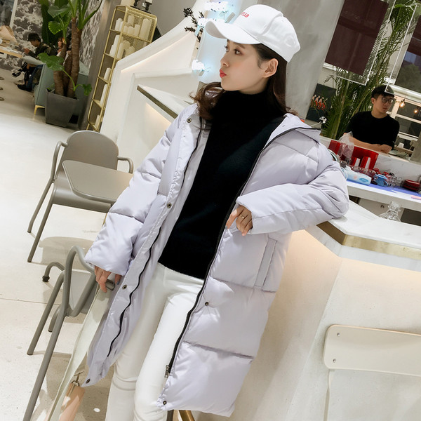 Geaca de dama toamna-iarna cu lungime medie si gluga in mai multe culori