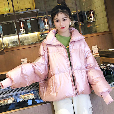 Γυναικείο χειμώνιάτικο κοντό μπουφάν  σε διάφορα χρώματα - φαρδύ μοντέλο