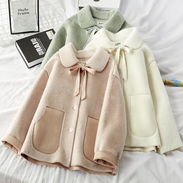 Női téli pehelykabát zsebekkel, rózsaszín, zöld és fehér színben