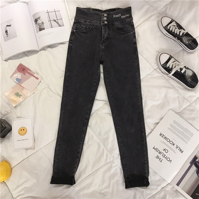 Νέο μοντέλο γυναικεία τζιν με ψηλή μέση - κλασικό  μοντέλο σε διάφορα χρώματα