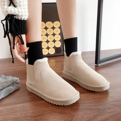 Női őszi-téli csizma puha béléssel, fekete, fehér és barna színben